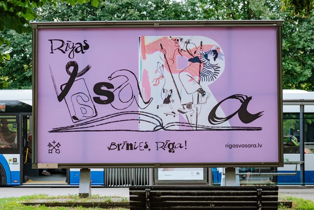 Rīgas vasaras plakāti pilsētvidē