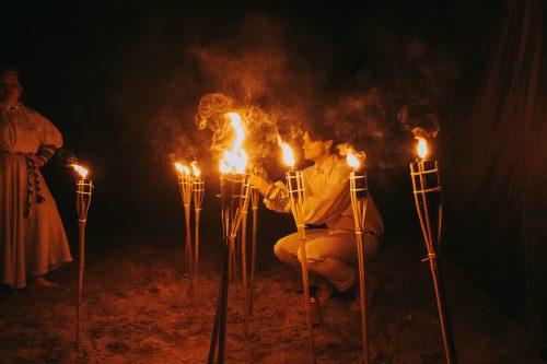 Senās uguns nakts Vakarbuļļu pludmalē 12