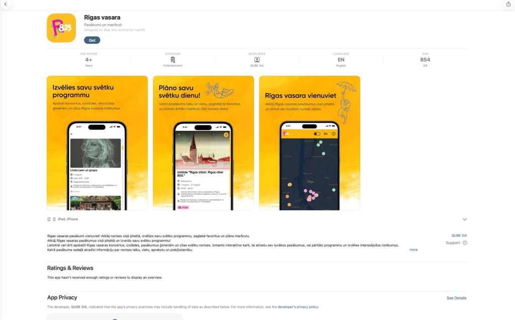 Pašvaldība rīdziniekiem sarūpējusi “Rīgas vasaras” pasākumu programmas mobilo aplikāciju