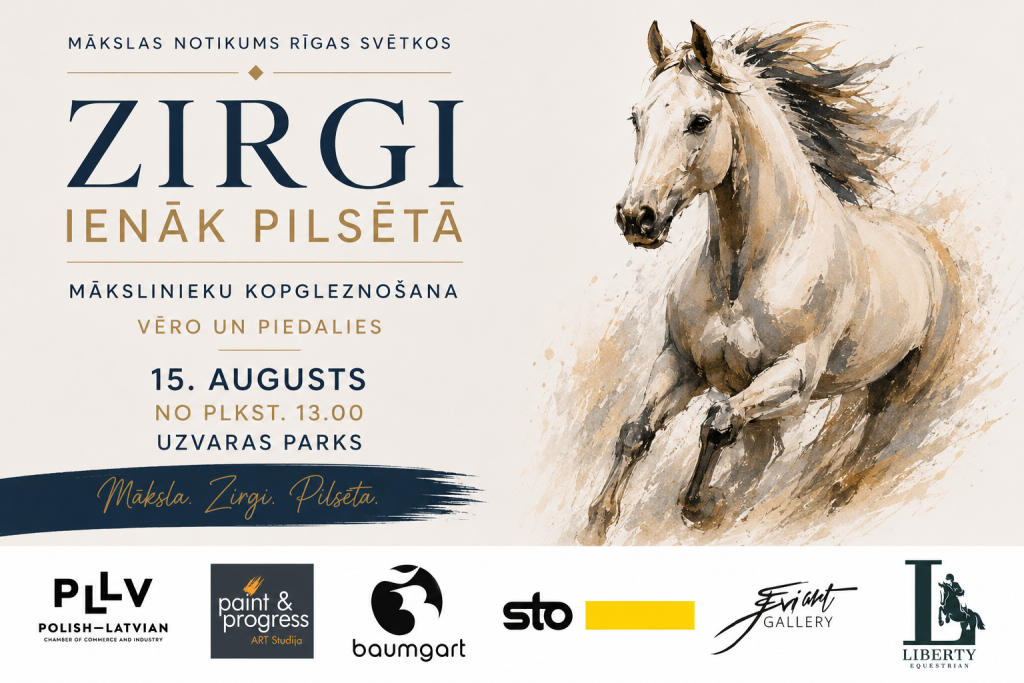 Rīgas 825. dzimšanas dienā zirgi ienāks pilsētā – mākslas performancē satiksies daba, cilvēks un Rīga
